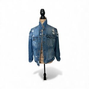 Distressed Blue Denim Jacket